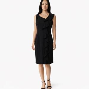 Kenneth Cole NY Ruffled Sleeveless Dress Sz 2